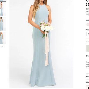 Show Me Your Mumu Chicago High Neck Gown Sz Sm